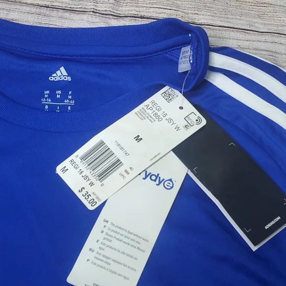 Blue and White Adidas Climacool Jersey M - Picture 3 of 4